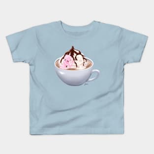 Hot Chocolate Marshmallows Kids T-Shirt